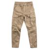 Solid Color Overalls Men's Spring and Autumn Korean Version Loose Straight Casual Pants Trendy Brand Semi-elastic Waist Outdoor Work Pants