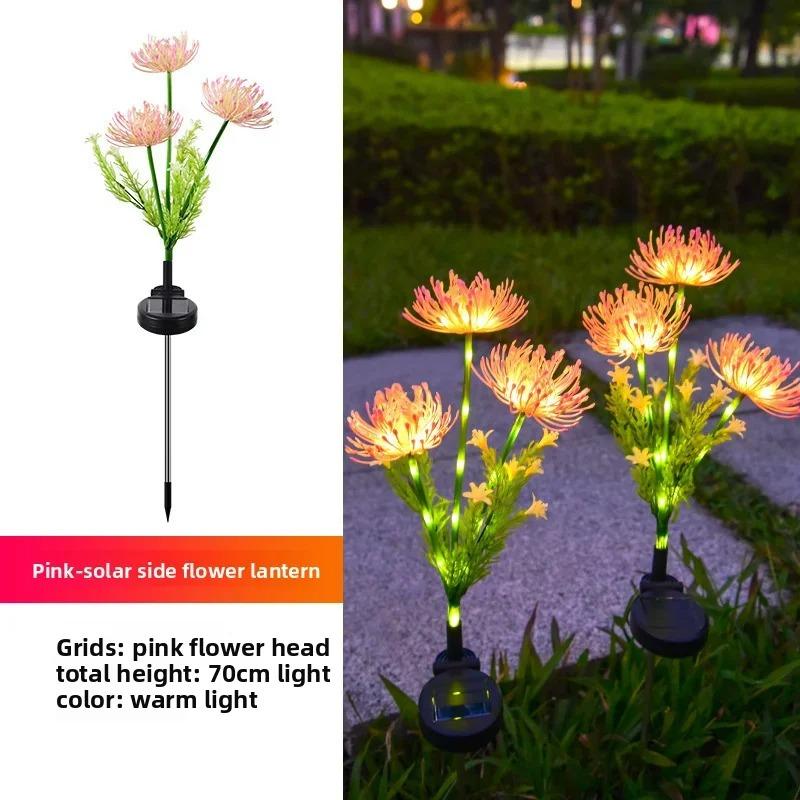 LED Solar Outdoor Garden Lights Waterproof Garland Light Garden Lawn Street Christmas Party Decora Solar Powered Flowers Lamp