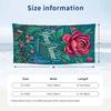 Floral Fantasy Butterflies 1 Theme Quick Dry Beach Towel Custom Name Text Print Large Sand Resistant Towel Beach Vacation