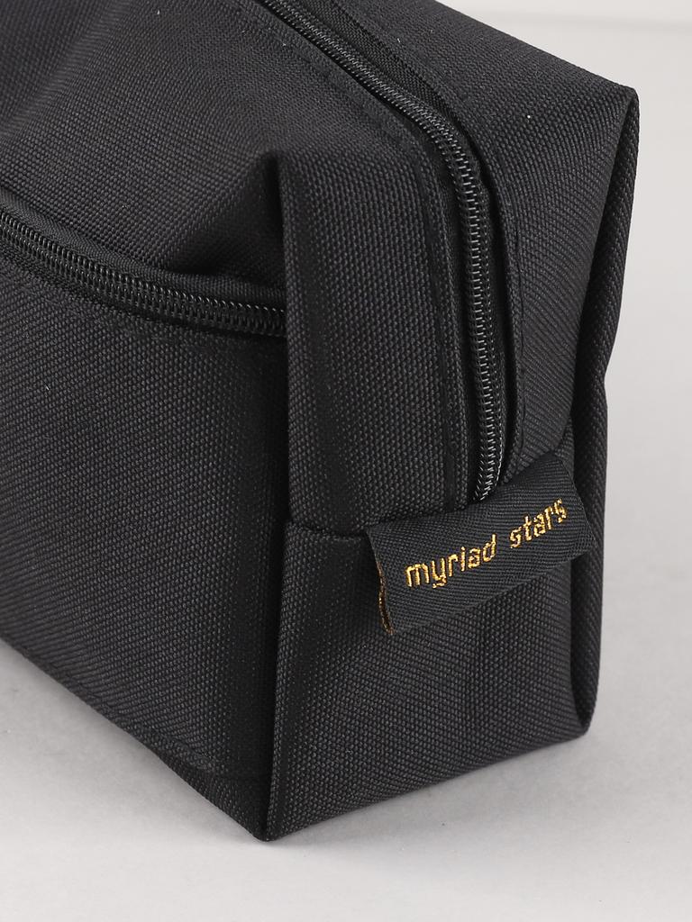Polyester pencil case Double zipper design stationery estuche Large capacity storage pencilcase Back-to-school gift pencil case