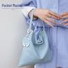 Dou Xiaozhu Nischenmode Echte Leder Eimertasche