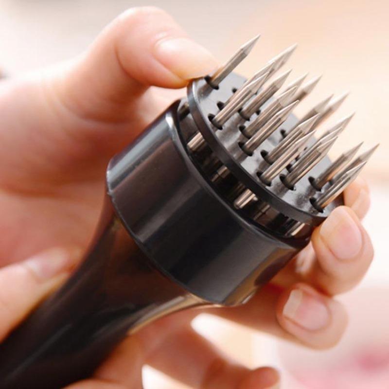 Meat Tenderizer, Loosening Tool, Steak Needle, Tendon Cutting Knife 16 Needle Kitchen Tool, Cross Quick Marinating Poultry Tool