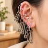 10Pcs Silver Tone Ear Reflexology Massage Clips Acupoint Stimulation Clips  Facial Relaxation