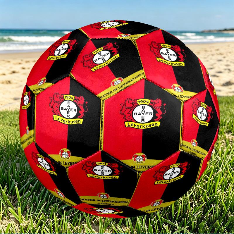 Bayer 04 Leverkusen Print Size 5 Soccer Ball, PU Wear Resistant Football for Match Training and Daily Practice, Birthday Gift for Soccer Fans