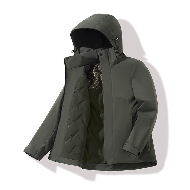 Plush and Thickened Jacket for Warmth and Waterproof Graphene Cotton Coat for Women and Men