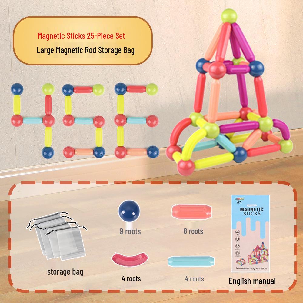 Large Magnetic Building Blocks for Children's Play and Relaxation
