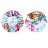 Satin printed sleeping cap elastic wide edge round cap hair care cap beauty and hairdressing cap