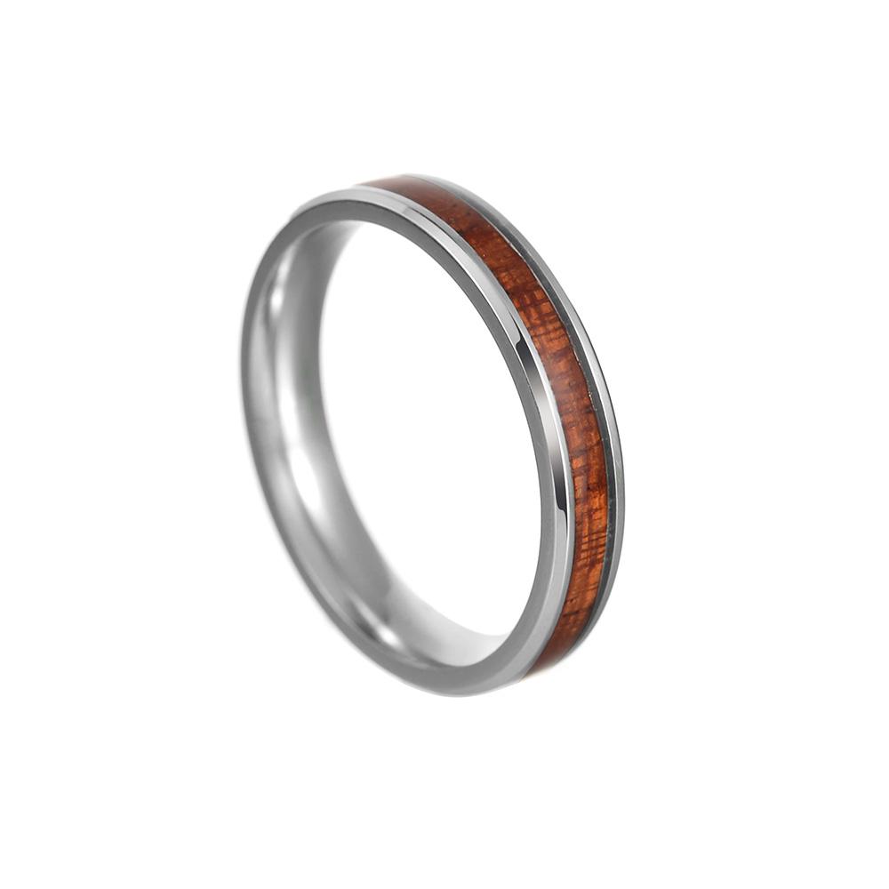 2022 New 4mm Women's Stainless Steel Wedding Ring Opal Meteorite Abalone Shell Ring for Women's