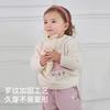 David Bella Girls' Half High Collar Sweater Autumn/Winter New Boys' Half Velvet Knitted Sweater Children's Top