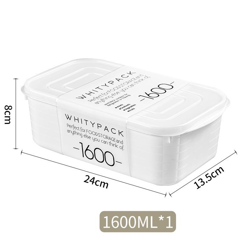 Kitchen Storage Box Refrigerator Food Storage Box White Containers Fresh Box Containers Kitchen Storage Food Sealed Box Kitchen Organizer
