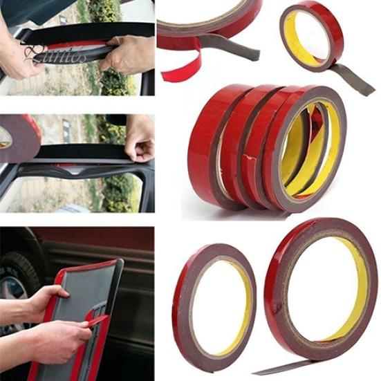 2 piezas de cinta adhesiva profesional para automóvil, pegatinas de doble cara para vehículos