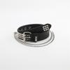 2026 Rivet Studded Punk Hip Hop Belt Women Goth Vintage PU Leather Waist Chain Fashion Belts