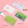 Transparent Flip-Open Card Holder for Student ID, Transit Pass, Bank Card, and Access Badge