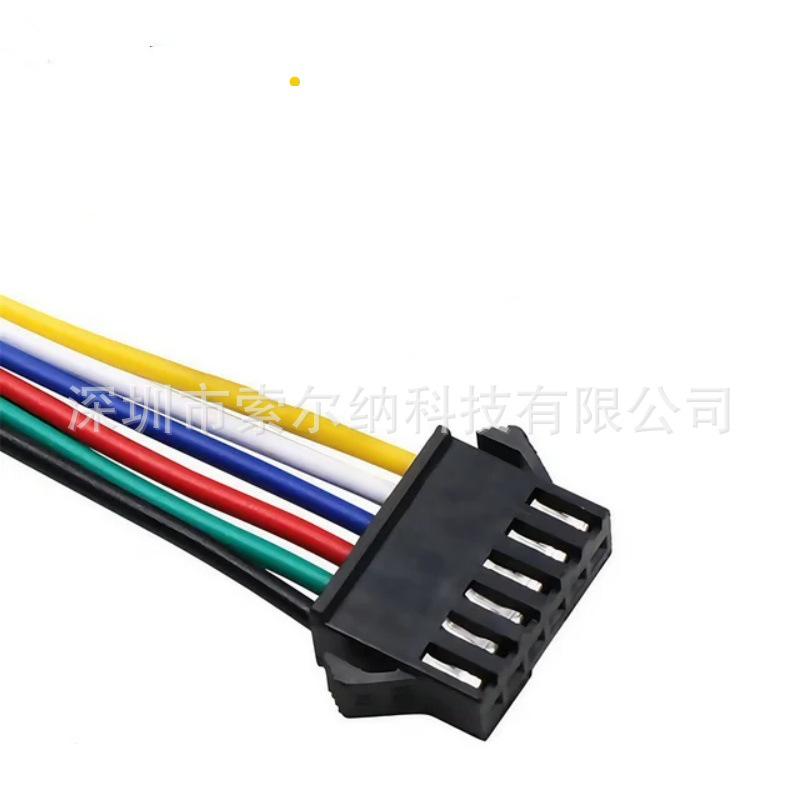 SM Male/Female Plug Cable 2.54MM Air Connection, 3-Battery Charging, 4P Terminal Power Cord, LED Light.