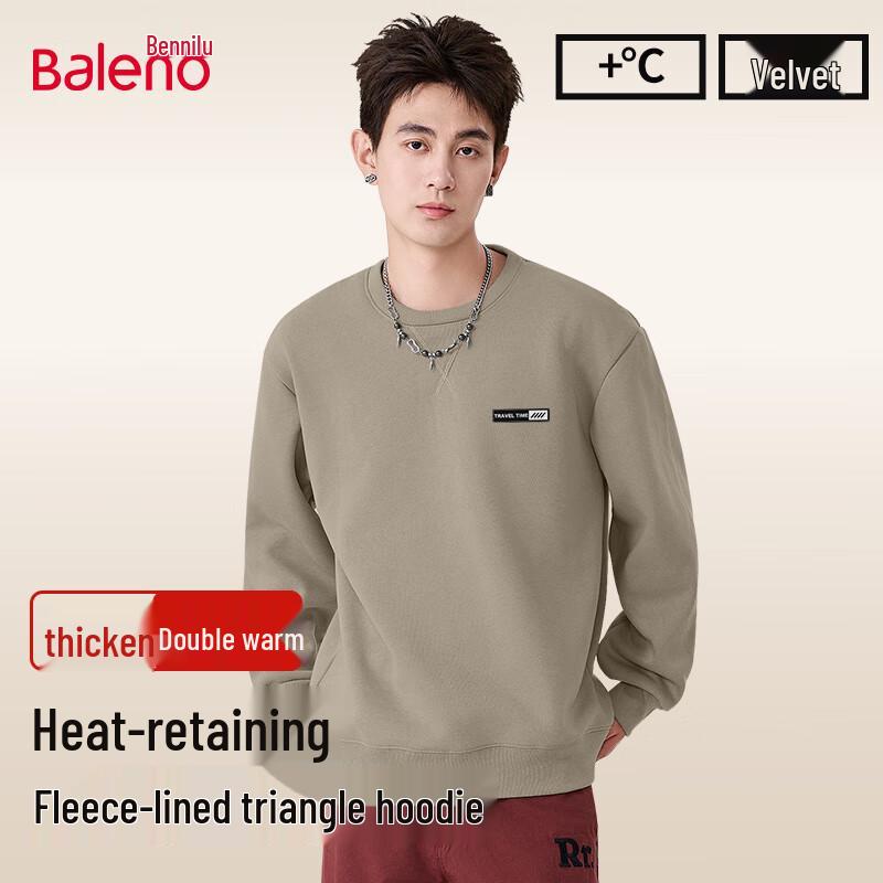 Baleno Men's Winter Aurellin Fleece Crewneck Sweatshirt