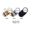 Anime Punk Style Fashion Simple Geometric Metal Texture Armor Finger Activity Ring Hand Jewelry Joint Ring