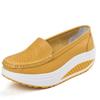 Rocking Shoes Spring and Autumn Nurse White Wedge Heel Muffin Single Shoes Student Travel Shoes Black