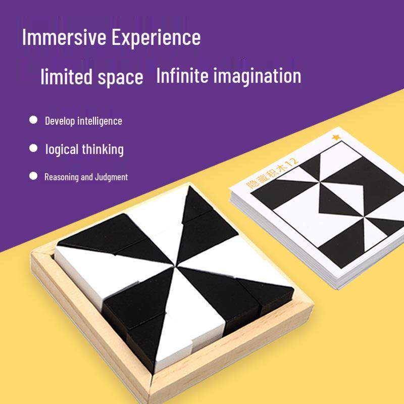 Kids' Educational Puzzle Blocks: Enhance Logical Thinking & Imagination