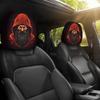 Scary Face Print Seat Headrest Protectors Stain-Proof Oil-Proof Halloween Car Pillowcase  Car Seat