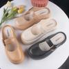 Zapatillas de Verano con Suela Gruesa para Mujer Yuzhihao - Mules y Sandalias de Playa de Color Sólido a la Moda