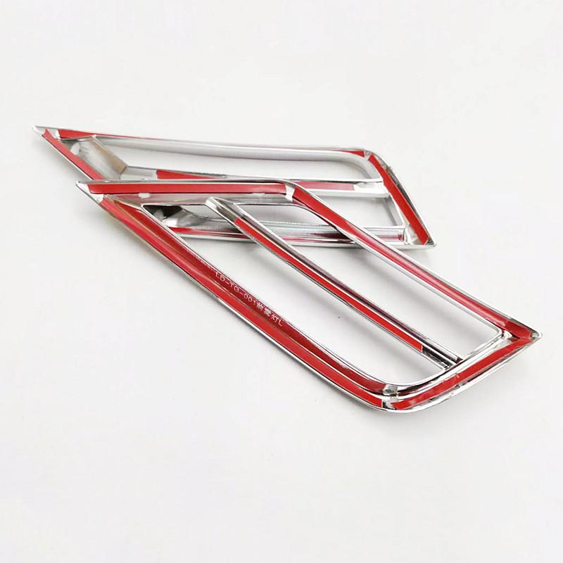 For Volkswagen VW Tiguan MK2 2017 2018-2019 ABS Chrome Front Fog Light Lamp Foglight Trim Cover Frame Car Exterior Decoration