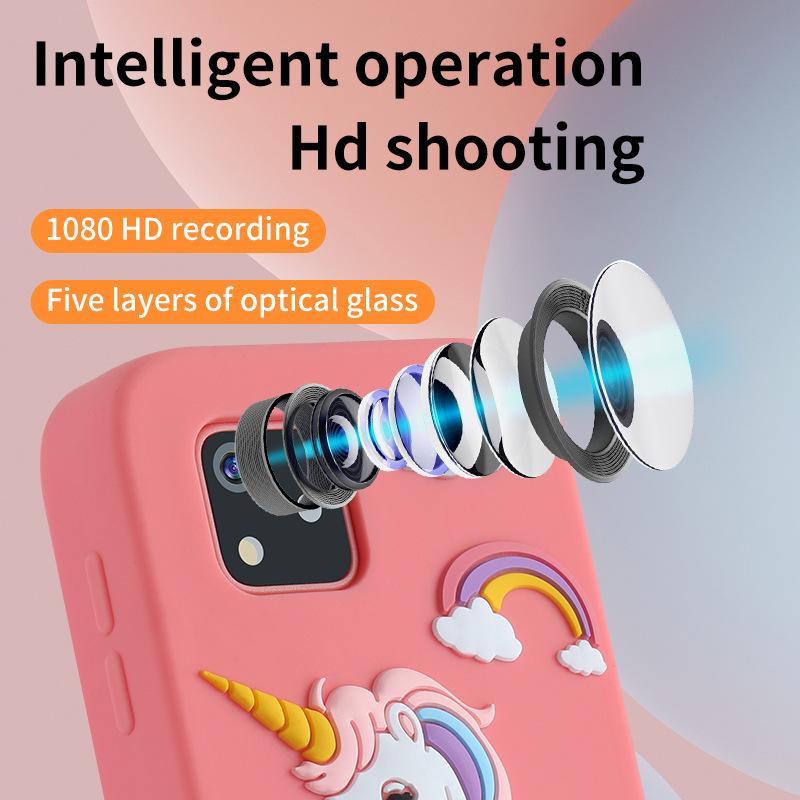 Cameră pentru copii cu ecran tactil, Poate face fotografii și video Jucării pentru studenți, Cameră digitală pentru telefon mobil