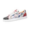 Atmungsaktive Frühlings-Neue Nieten Rote Sohle Schnürschuhe Strass Low-Top Deodorant Board Schuhe 2m