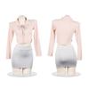 Sexy Office Cosplay Costumes Women Top Wrap Hip Miniskirt Erotic Lingerie Outfits Miss Secretary Roleplay Uniform Temptation Set
