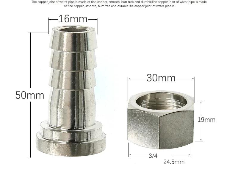 Hose Barb Nipple 304 Stainless Steel Pipe Fitting Air Water Gas304 Hose Adaptors Adapter For Vacuum Fittings Stainless Steel