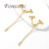18K Gold Plated Extender Curb Chain,Bracelet Extender Lobster Clasp with Extension Chain Connector For DIY Bracelets Accessories