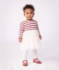 Petit Bateau Dress Size 24 86cm A0EBV, Off-White/Red, Months,