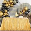 Rectangular Party Sequin Tablecloth Sparkling Table Decoration Practical Dinner Table Cover  Hotel