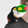 Parrot Plush Toy with Slap Bracelet - Small Bird Shoulder Pendant & Zoo Figurine