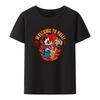 Welcome To Hell Graphic Printed Tee Clothes Unisex Clothing Shirt Male Shortsleev Camisetas Oneck Tops Roupas Masculinas Blouse