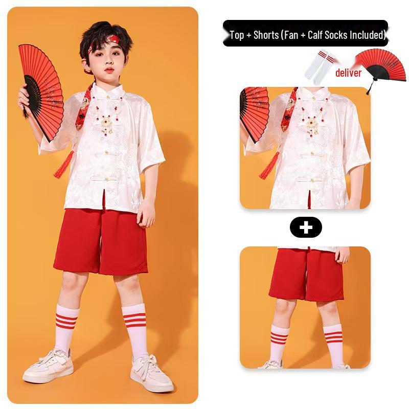 Children s Day Poetry & Cheerleading Performance Hanfu Costume for Boys & Girls 130cm