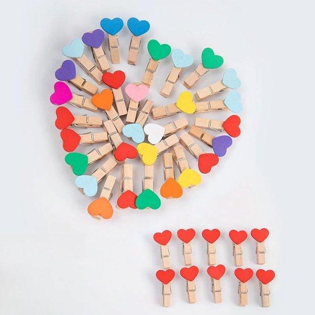 Colorful Wooden Clips for Kids - Classroom & Photo Wall Decor with Free Shipping