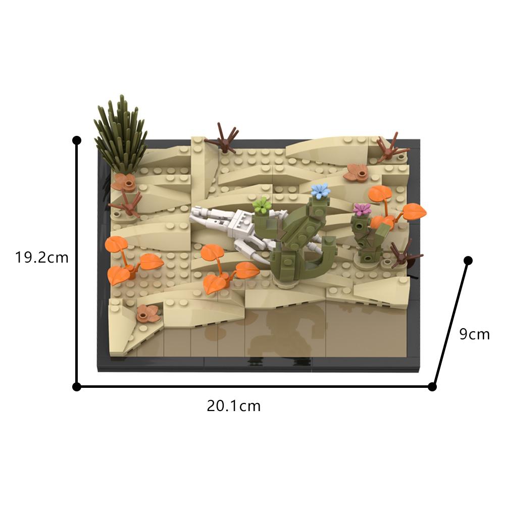 MOC Wüsten-Skorpion Bausteine Modell Giftiges Insekt Skorpion Niemandsland Wüstensteine Montage Spielzeug Kinderspielzeug Geschenke