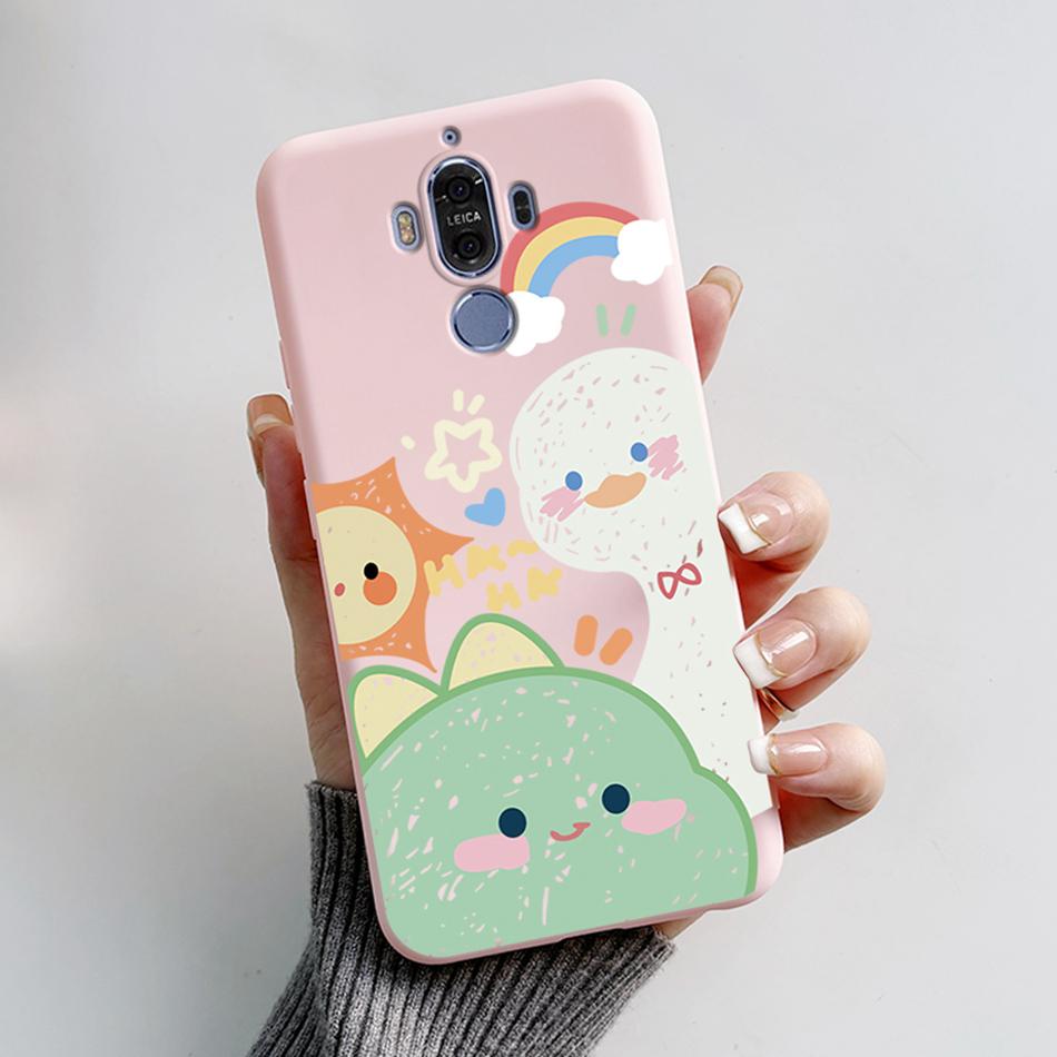 Für Huawei Mate 9 Mate9 MHA-L29 MHA-L09 MHA-AL00 Weiche Hülle Niedlicher Bär Cartoon Frosch Bemaltes TPU Handyhülle Schutzhülle Funda