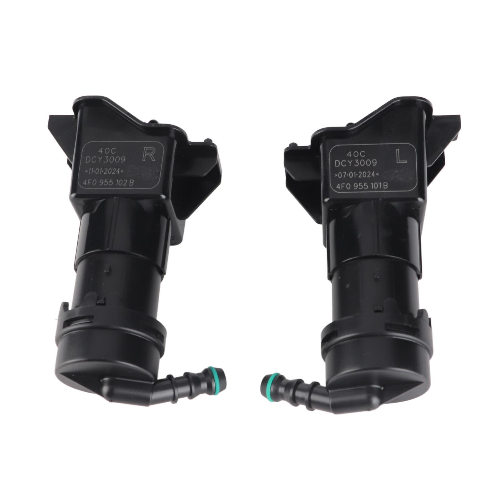 

1 Pair Headlights Washer Sprayer Jet 4F0955102B Left Right Headlamp Cleaning Nozzle for A6 C6 2008