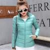 Female Warm Down Jacket Women's Light Down Jacket Short Slim Stand Collar Coat