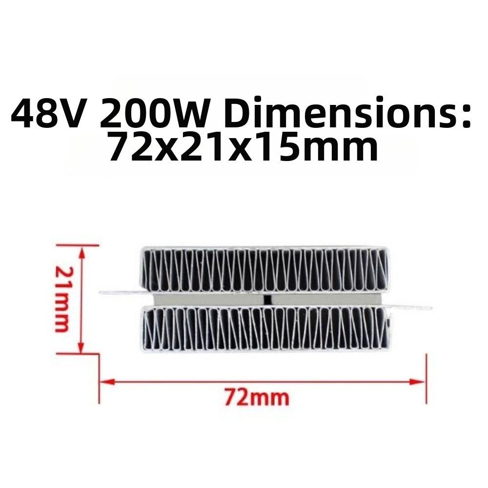 50/100/200W Isolier-Thermostatisch 72 * 21mm PTC Keramik Luftheizer Neuer Elektroheizer