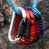 Cârlige pentru carabinier în formă de O din aluminiu 25KN Blocare de siguranță automată Adventure Camping Cataramă Clip Gear.
