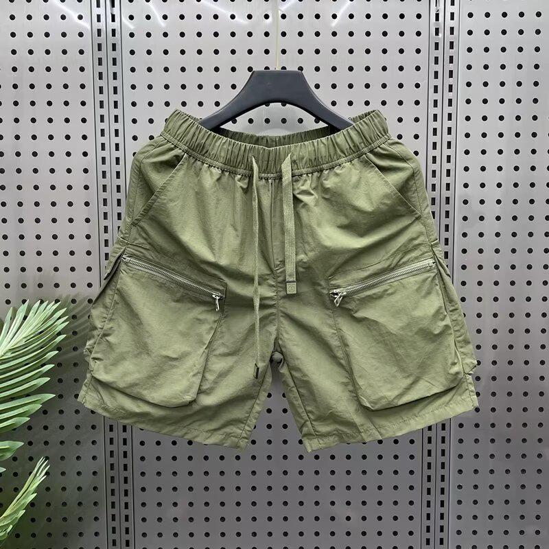Men's Quick-Dry Summer Outdoor Work Shorts with Zipper Pockets