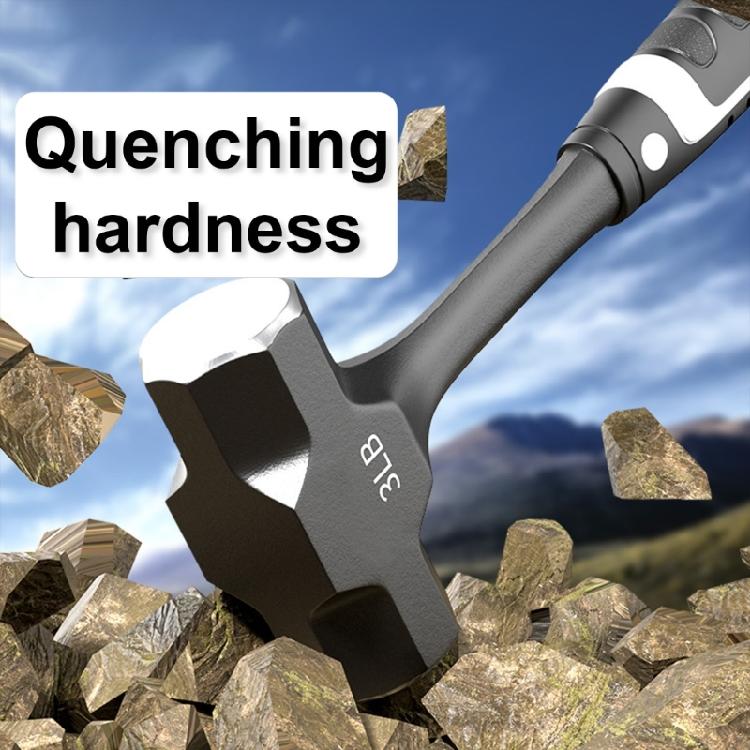 Large Hammer Carbon Steel Hammer Heavy Steel Construction Site Wall Dismantling Woodworking Tool Octagonal Hammer Head