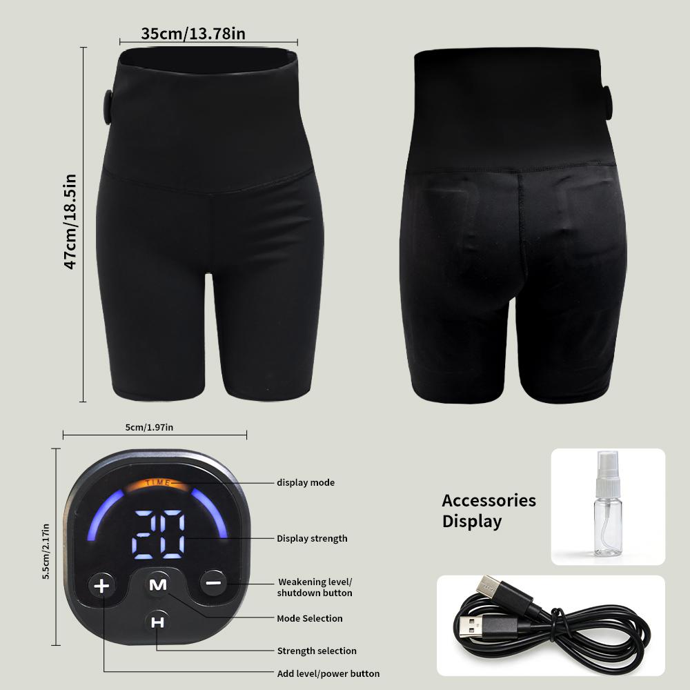 EMS Intelligente Mikrostrom Formende Yoga Massage Shorts Verbessern das Gesäß Fitness Und Plastisches Training Reduzieren Fettmasse Hüftstraffung