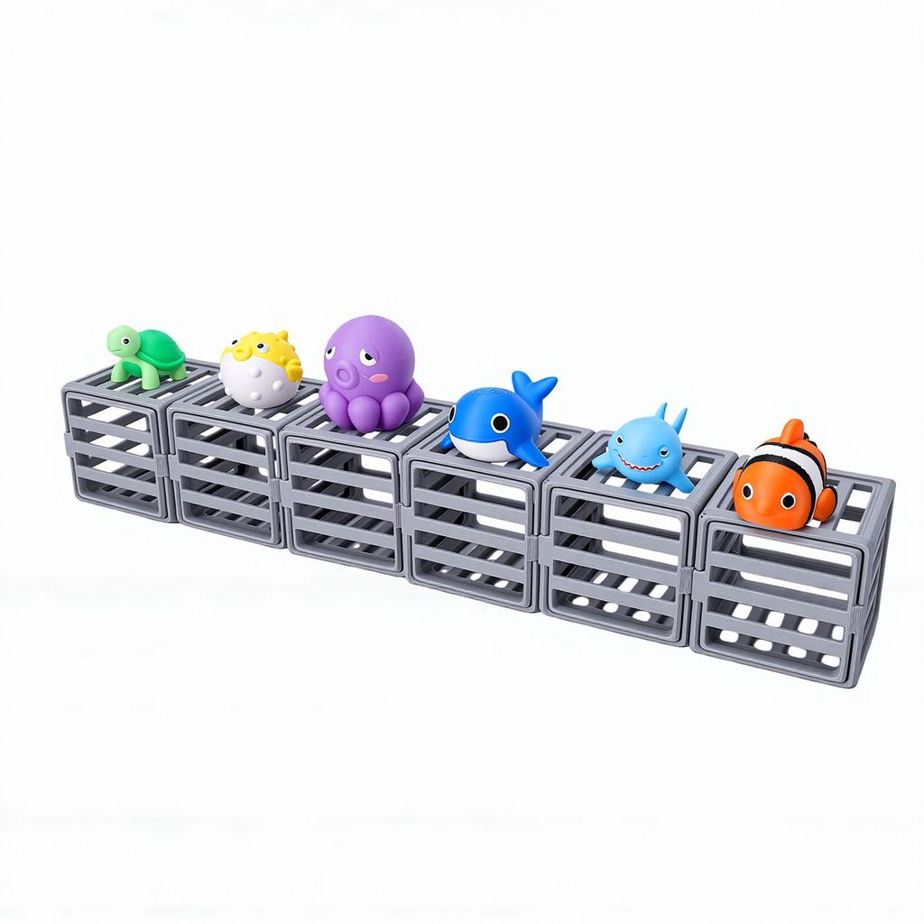 Kids Pool Diving Toys Fun Underwater Dive Rescue Toys Floating Animals with Smart Water Adaption