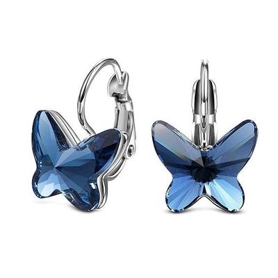 Italian Designer Copper Earrings for Women, Girls Fancy Onesize Blue Drop Earrings
