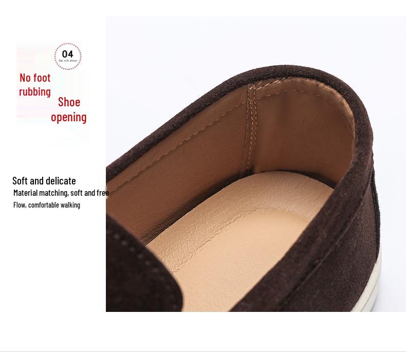 Plus Size Women's 2025 Casual Low-Top Moccasins and Men's Cross-Border Loafers