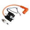 CDI Ignition Coil with Spark Plug Replacement for 49cc 50cc 60cc 66cc 70cc 80cc 2 Stroke Engine Motorized Bicycle