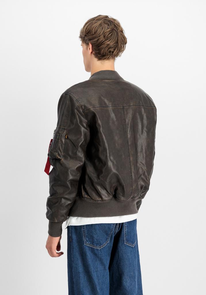 Зимняя куртка Alpha Industries Ma-1 Fl Vintage Bomber Jacket (148131) винтажная коричневая